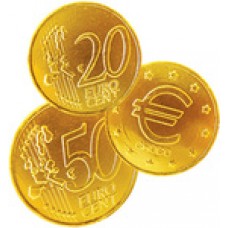  EURO  monētas 29mm  piena šokolādes 3gr  ~330gb